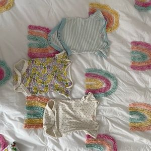 3 baby girls Onesie and one pant
